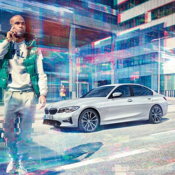 BMW Série 3 Berline, habitacle. Gros plan du poste de conduite dans l’habitacle de la BMW Série 3 Berline.