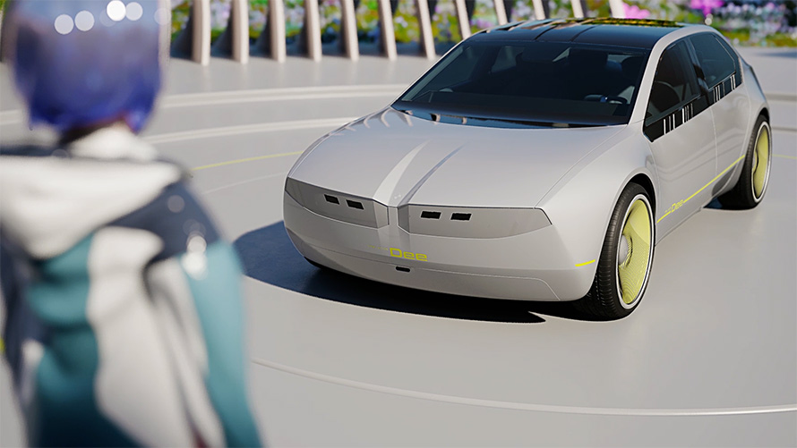 BMW i Vision Dee véhicule visionnaire design extérieur icône numérique